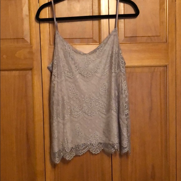 purple/gray v neck tank top - Picture 1 of 2